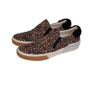 Dolce Vita Sneaker Womens Size 6.5 Slip On Microsuede Animal Print